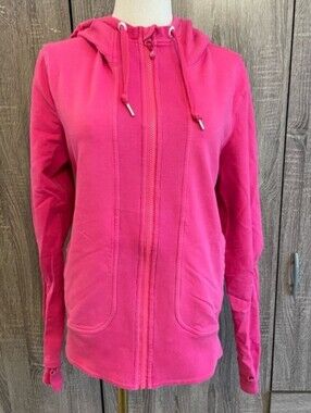 Lululemon Pink Hooded Zip-Up Jacket - Women